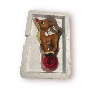 Dept 56 Snowbabies Guest Collection Rudolph The Red-Nosed Reindeer Ornament Bass
